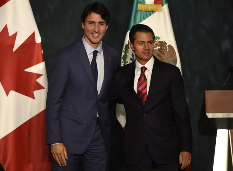 Trudeau cierra su visita a México con discurso ante el senado en pleno