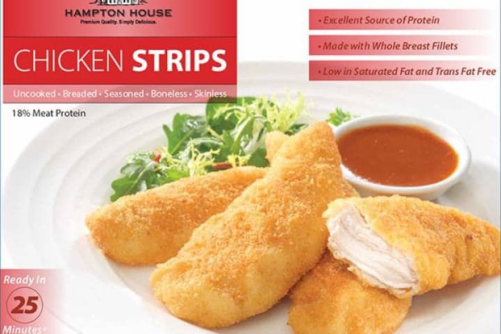Se retiran cajas de chicken strips Hampton House por posible contaminación en varias provincias