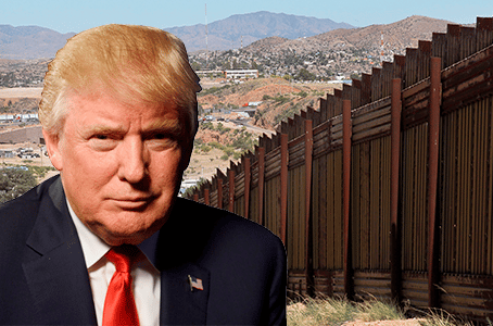 Trump llega hasta frontera con México para insistir en su idea de la construcción de un muro