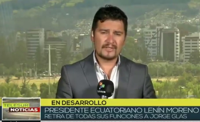 [TELESUR] Ecuador: retira Lenin Moreno funciones de vicepresidente a Jorge Glas