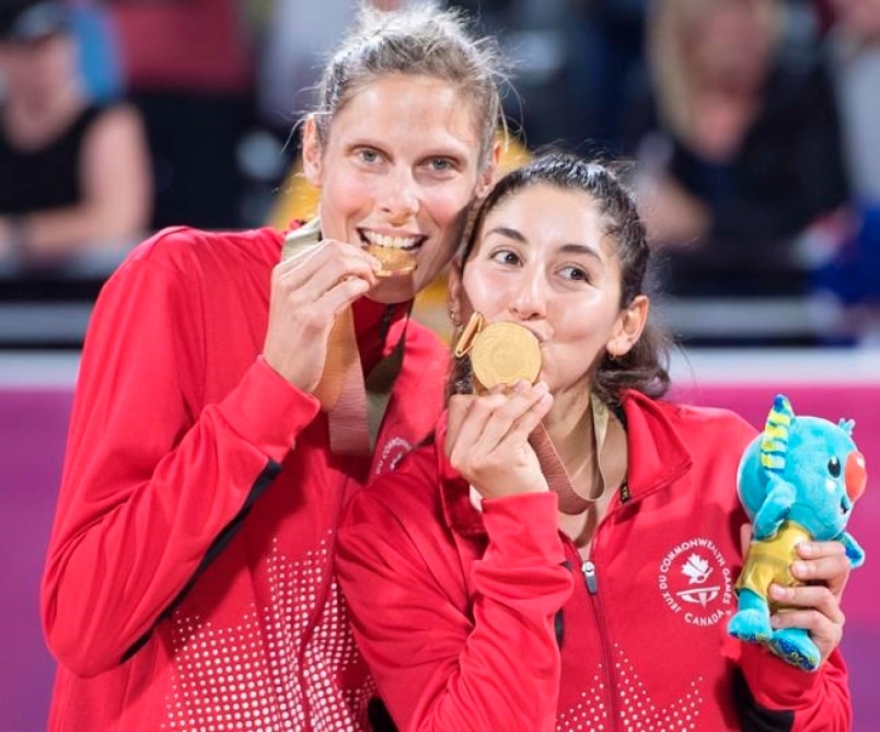 Dupla de Volley playa canadiense logra oro en Juegos de la Commonwealth