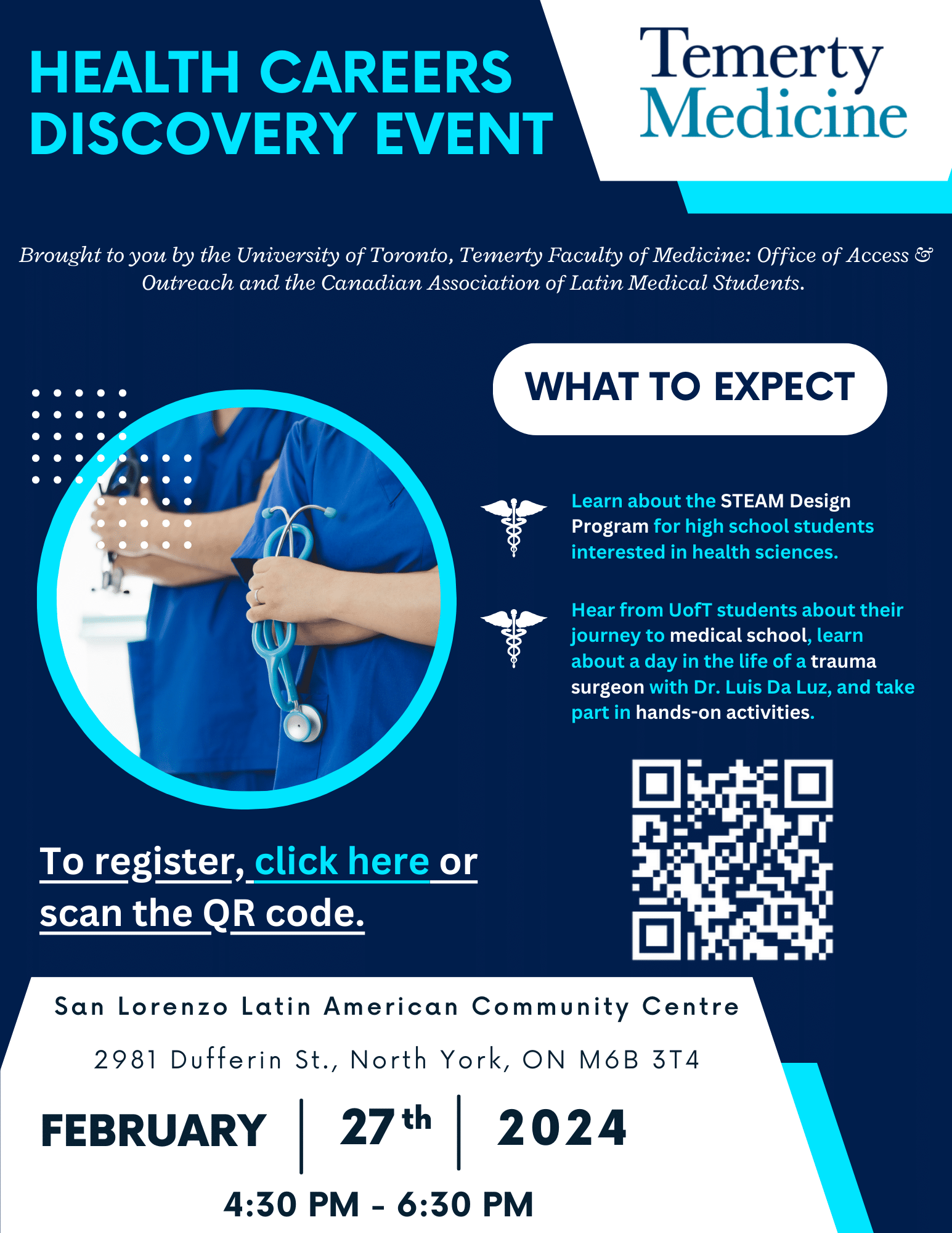 Health Careers Discovery Event at San Lorenzo